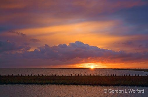 Powderhorn Lake Sunset_27287.jpg - Photographed along the Texas Gulf Coast near Port Lavaca, Texas, USA. 